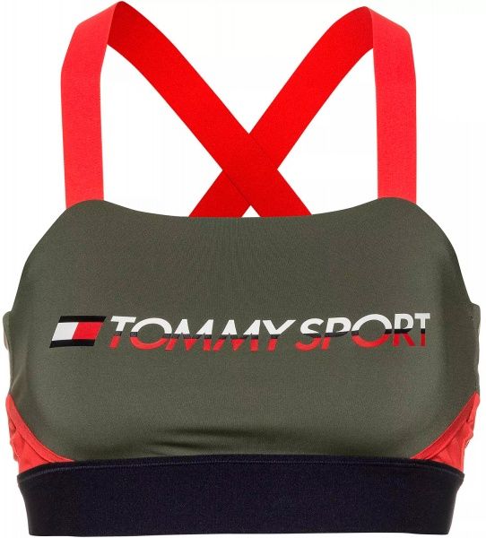 Бра Tommy Hilfiger BLOCKED BRA MID LOGO S10S100264302 M оливковий
