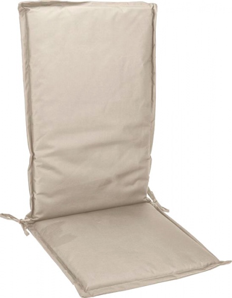 Подушка на стілець бежева 114х44х46 см