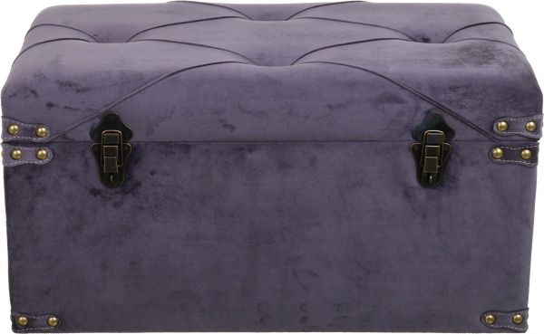 Скриня-пуф Art&Crafts Велюр 64х35х33 см темно-сірий 