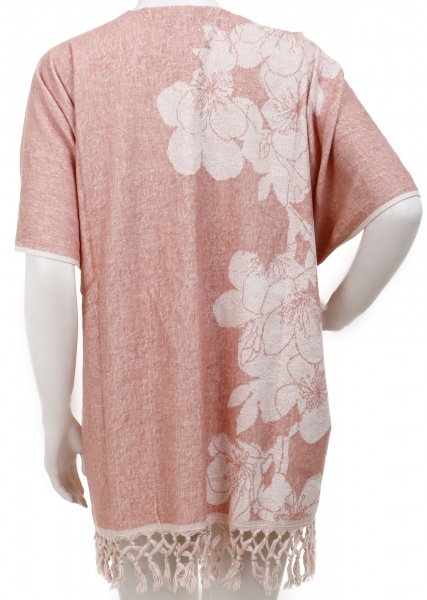 Пончо махровое бежевый 