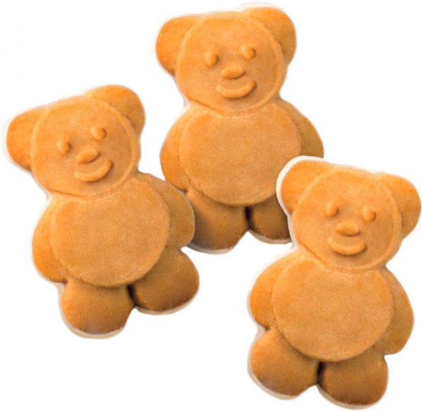 Печиво Френді здобне Міні-Мішутка з молочною глазур'ю (4820167918590) 2,8 кг 