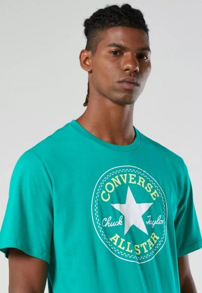 Футболка Converse Nova Chuck Patch Tee 10007887-A47 р.M бірюзовий
