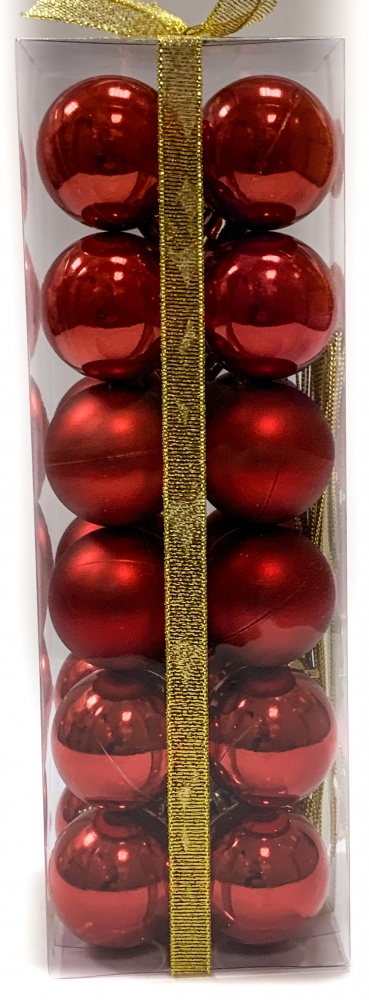 Набор елочных шаров ASCENDENT COLLECTION 21674/21676/21677 в ассортименте d 40 мм 24 шт./уп.