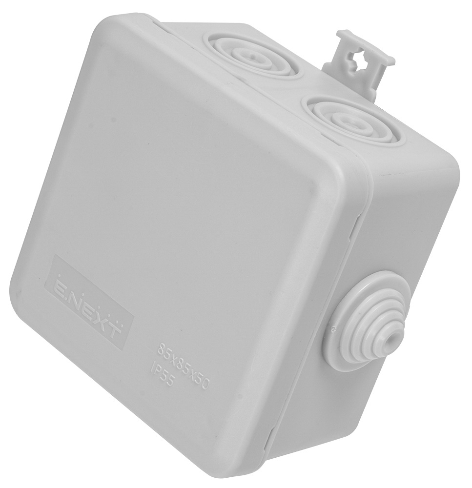 Коробка розподільча E.NEXT e.db.stand.85.85.50u поліпропілен s027040