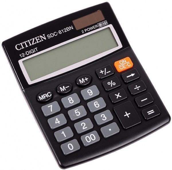 Калькулятор SDC-812BN полупрофессиональный Citizen