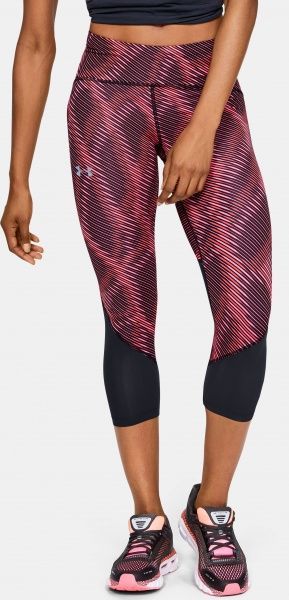 Лосини Under Armour W UA Fly Fast HeatGear Printed Crop 1353511-691 XS рожевий