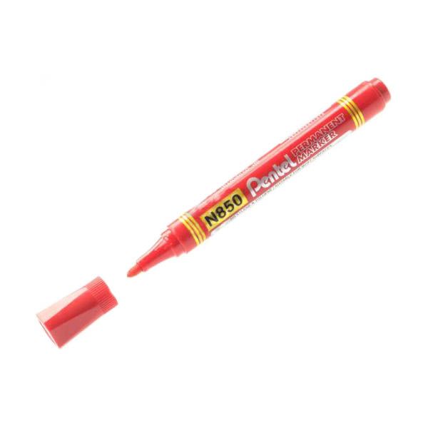 Маркер перманентний червоний  Pentel N850-В