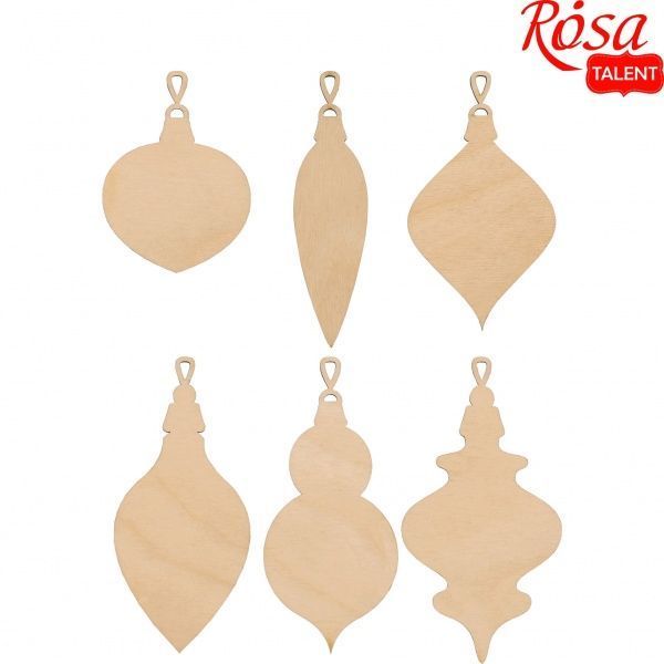 Набор заготовок Новогодние украшения 2 7х13 см 6 шт. Rosa Talent 