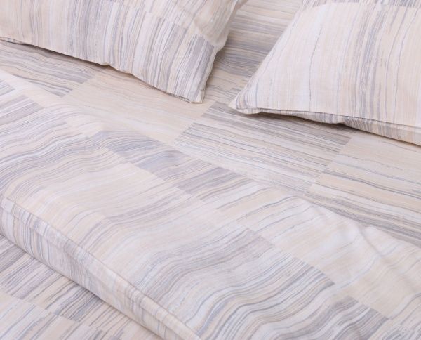 Комплект постельного белья 2.0 бежево-серый La Nuit 