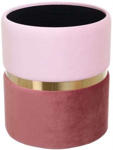 Скриня-пуф Bernard 36х36х44 см світлий роуз голд 