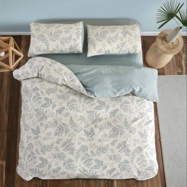 Комплект постельного белья Lentini 2 бежевый с зеленым La Nuit 