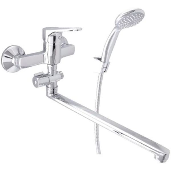 Смеситель для ванны Rubineta с лейкой и душевым шлангом Luka-12 LU2CK08