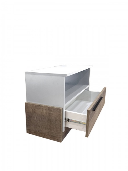 Тумба приліжкова Kartissa Тясмин ТМ-ТКр-1ш б 636x357x498 мм білий 