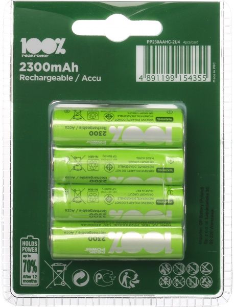 Аккумулятор GP 230AAHC-UC4 AA (R6, 316) 4 шт.