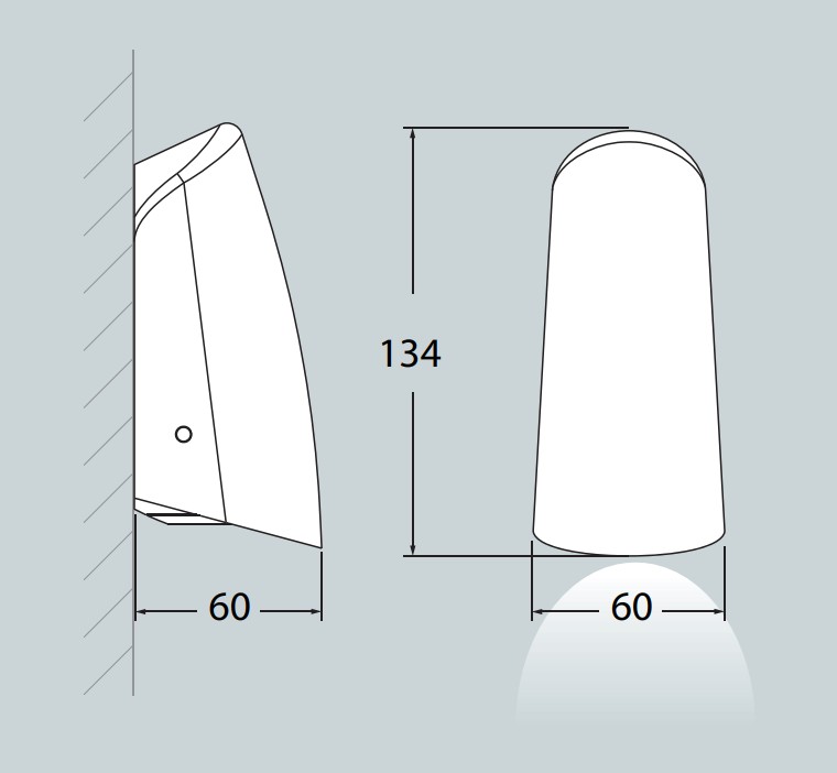 Светильник уличный настенный FUMAGALLI MAMETE ROUND G9 1,7 Вт IP67 черный