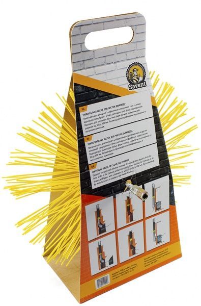 Щітка Savent універсальна пластикова для чищення димоходу 400 мм 