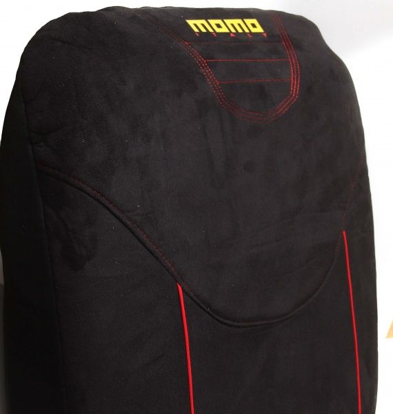 Комплект чехлов на сиденья Fodera Univ MOMO SC034BR черный с красным