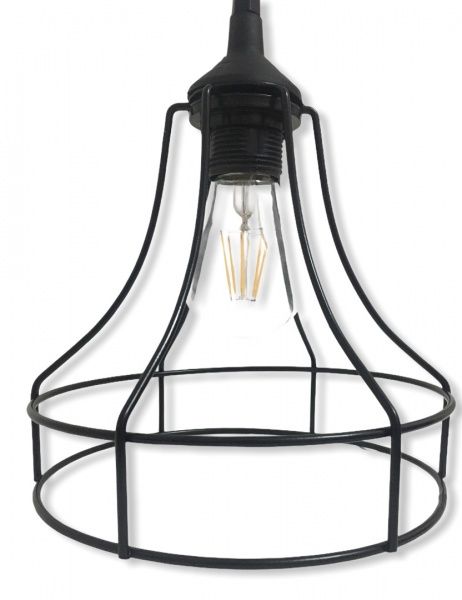 Підвіс Lamperia Iron Mini Flambeau 1x60 Вт E27 чорний 