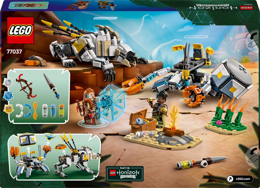 Конструктор LEGO Horizon Adventures Aloy и Varl против Shell-Walker и Sawtooth 77037