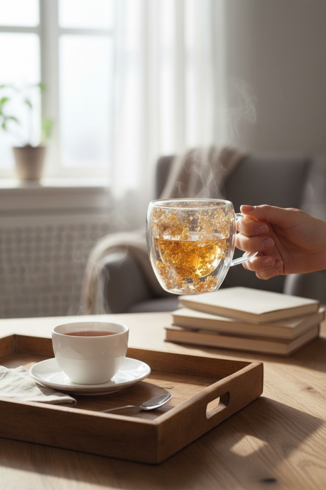 Чашка Fiora Golden glow 250 мл