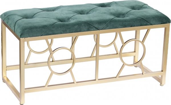 Банкетка 80х30х39 см зелена 