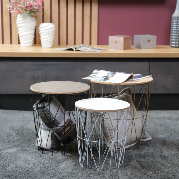 Стіл-кошик Сканді 35х35х39 см чорний DY28486-I2 