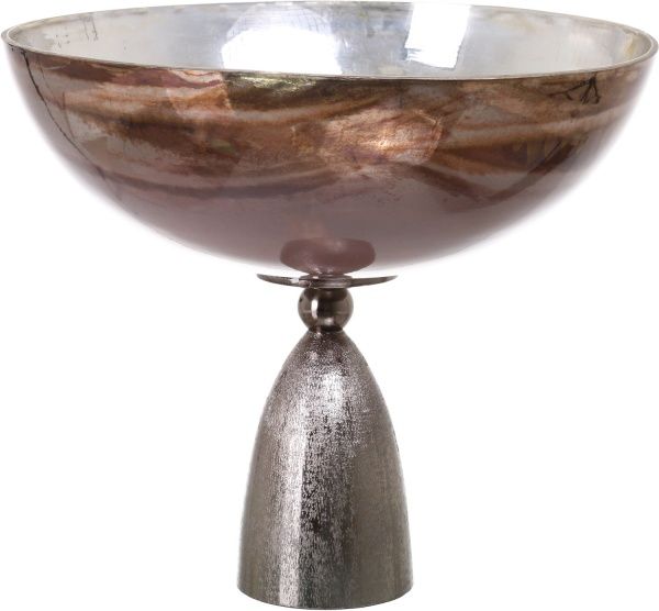 Фруктовница античный никель 32х35 см PANACHE