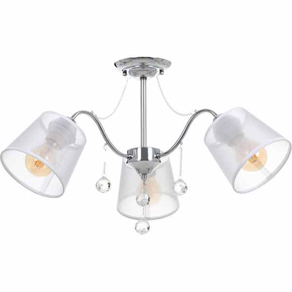 Люстра Accento Lighting потолочная Burgundy ALPL-PL39203-3 3x60 Вт E27 хром