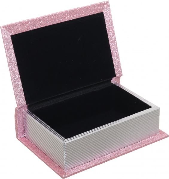 Скринька-книга Шик 16х11х4,5 см світло-рожева