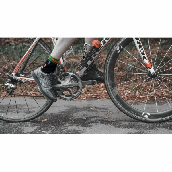 Шкарпетки Dexshell водонепроникні Running, p-p XL, з помаранчевими смугами DS645BORXL р.47-49 [019] Black