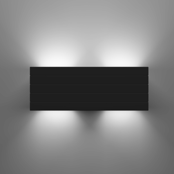 Бра Luminaria 2x40 Вт G9 черный CARDIFF DOUBLE S2201-2 BK 