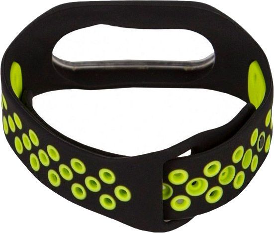 Ремінець для фітнес-браслета Xiaomi Mi Band 2 M1 black/green 