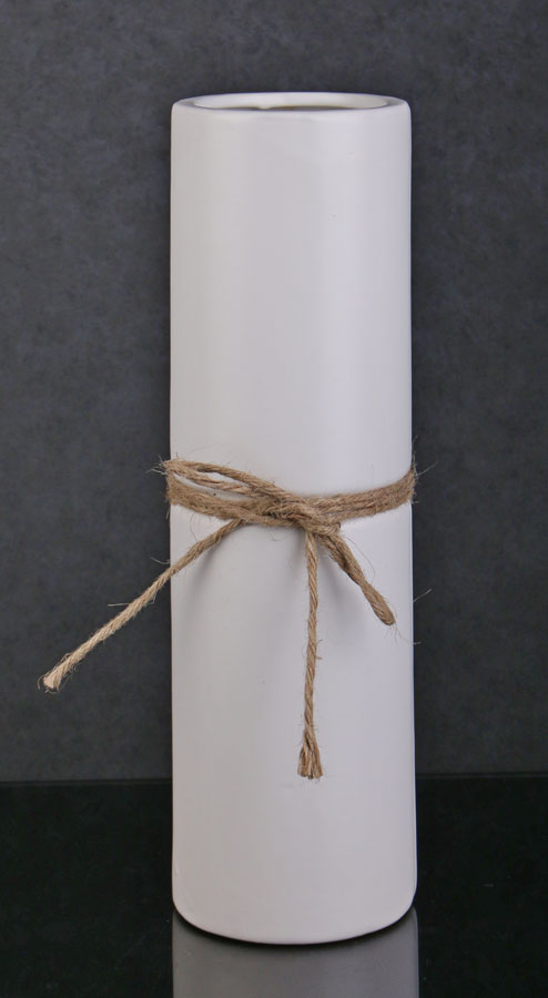 Ваза Luna Modern 9,5х9,5х32,5 см белая 32,5 см