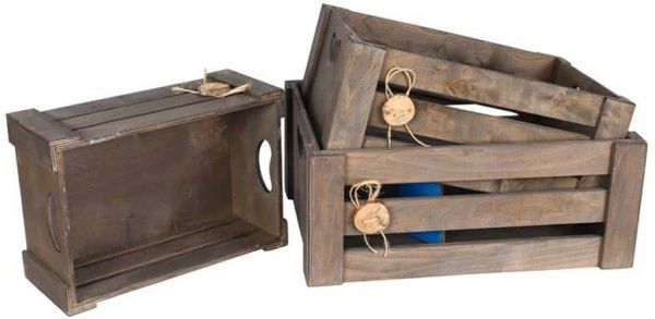 Коробка декоративна Пуговка 40х15х30 см, коричнева