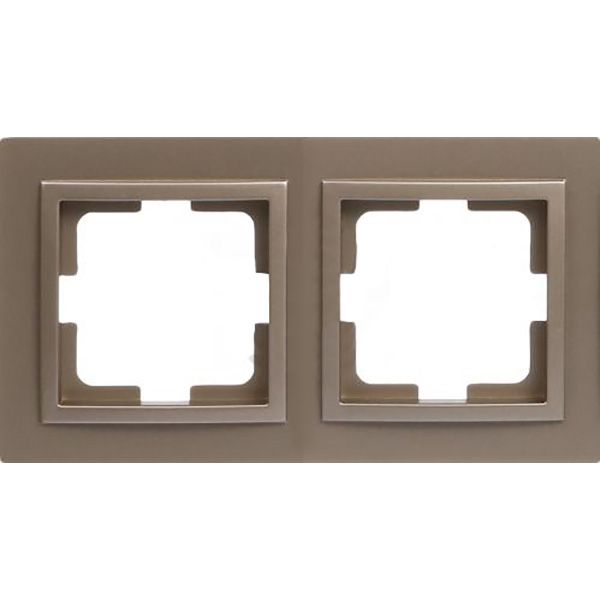 Рамка двухместная Mono Despina универсальная титан 102-220000-161