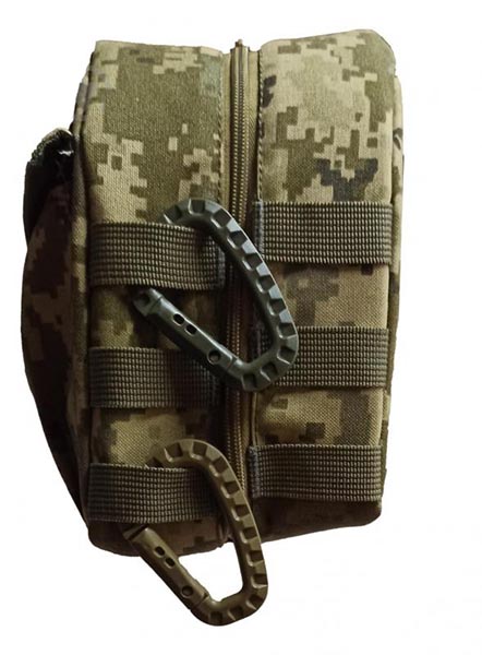 Карабин D-образный пластиковый 56х86 мм койот.