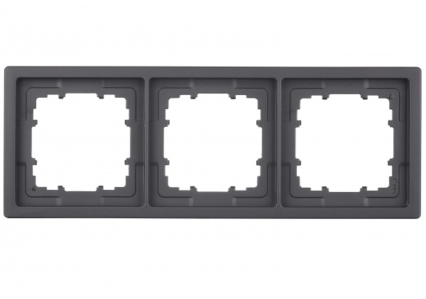 Рамка тримісна Siemens Style антрацит коссо 5TG13230AC