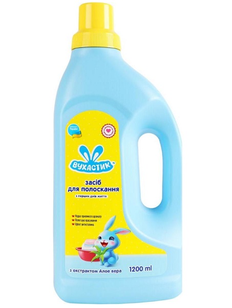 Кондиціонер-ополіскувач ВУХАСТИК з екстрактом алое 1,2 л