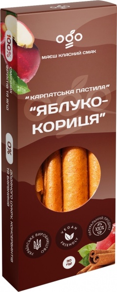 Пастила ТМ ОГО Яблоко-корица 30г