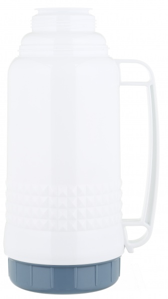 Термос Eclipse зі скляною колбою білий 1000 мл Flamberg Smart Kitchen