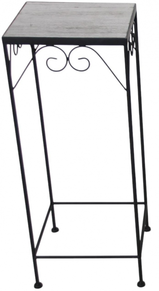 Подставка для цветов одинарная металл мозаика квадрат L JF220102-1 280x690 см серый