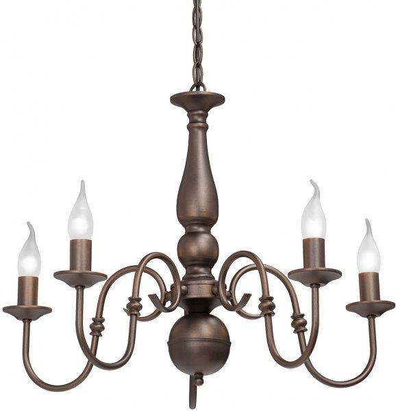 Люстра підвісна Vitaluce 5xE14 коричневий V1660-8/5 