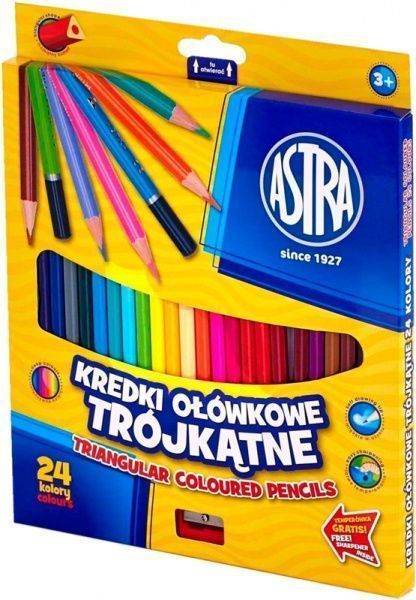 Олівці кольорові 24 кольори Астра