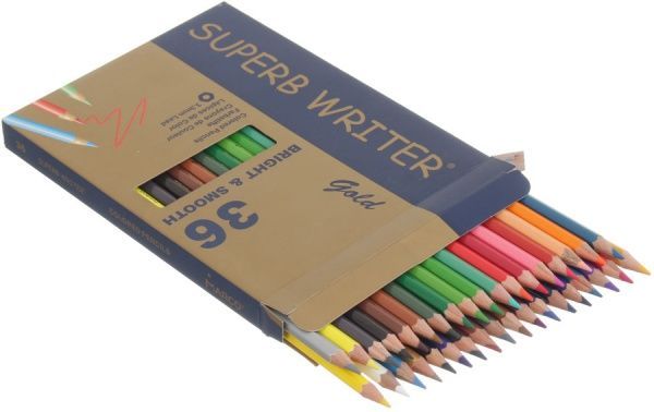 Олівці кольорові Superb Writer Gold E4100G-36CB Marco