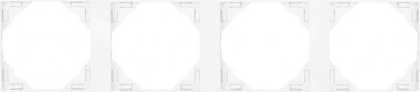 Рамка чотиримісна Efapel LOGUS універсальна білий 90940 TBR