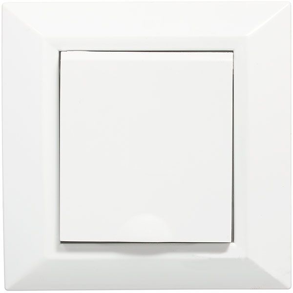 Розетка влагозащищенная с заземлением UP! (Underprice) Vesta без шторок с крышкой белый