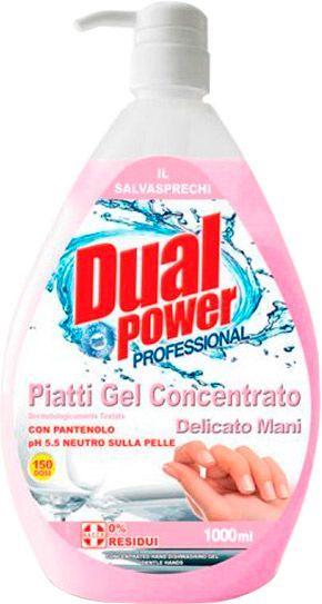 Гель для ручного мытья посуды Dual Power Нежные руки 1л