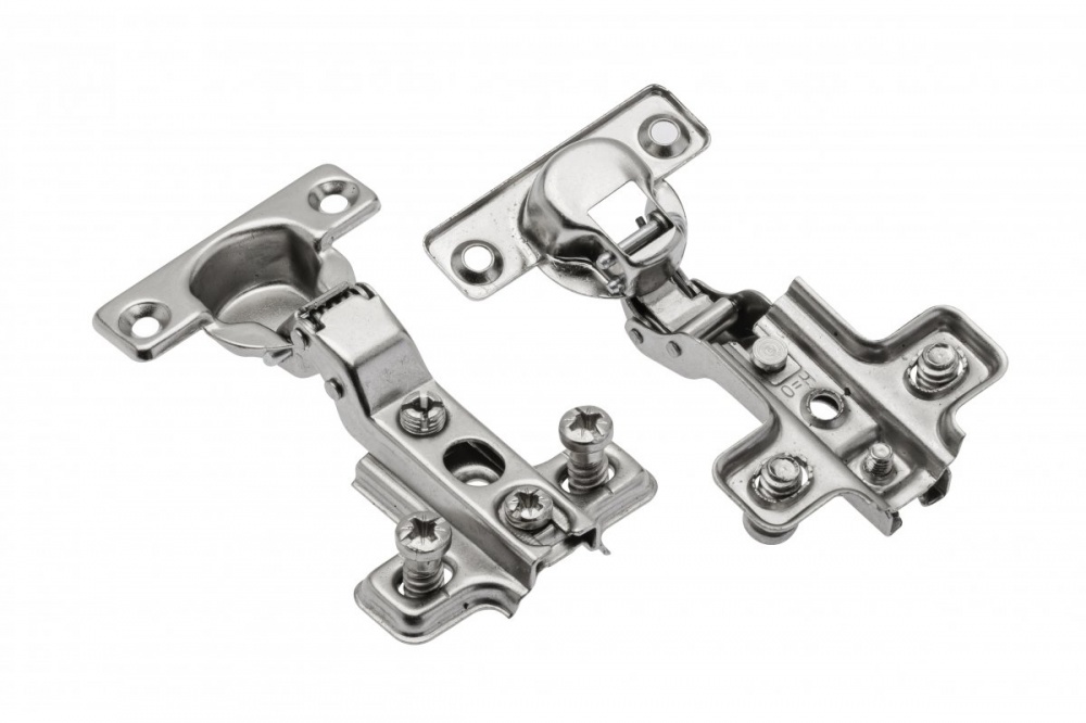 Петля полунакладная GTV 95° Slide-On Cibi Mini планка H=0 ZP-CIBI8H0ZE