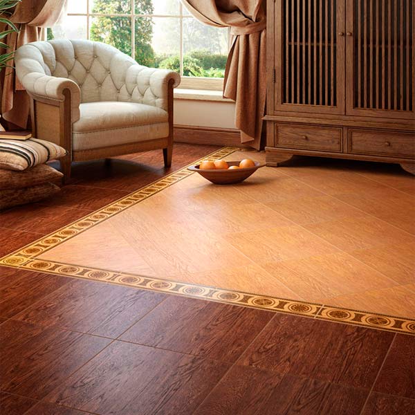 Плитка Интеркерама Lecce светло-коричневая 430x430 мм