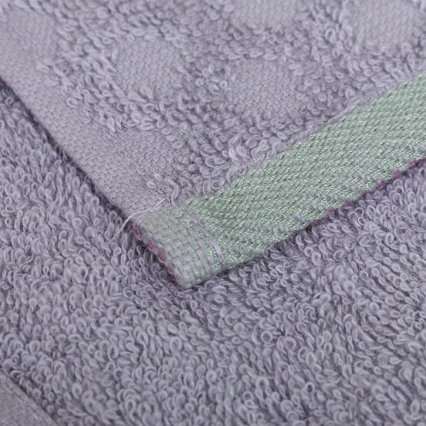 Полотенце с бордюром 50x90 см серый Saffran 